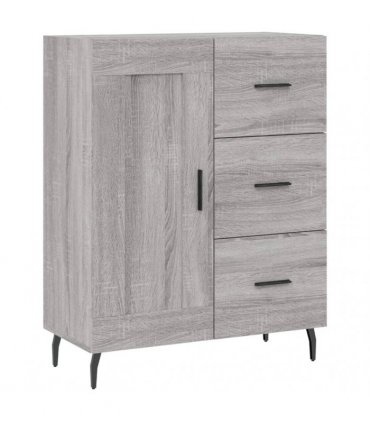 vidaXL Highboard Grey Sonoma 69,5x34x180 cm Engineered Wood