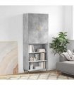 vidaXL Highboard Concrete Grey 69,5x34x180 cm Engineered Wood