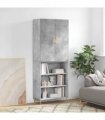 vidaXL Highboard Concrete Grey 69,5x34x180 cm Engineered Wood
