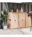 vidaXL Outdoor Kitchen Cabinet "MEPPEL" Solid Wood Pine
