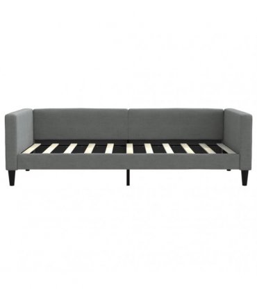 vidaXL Daybed with Mattress Dark Grey 90x190 cm Fabric