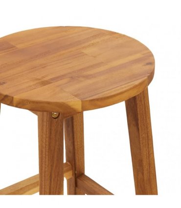 vidaXL 3 Piece Bar Set Solid Wood Acacia