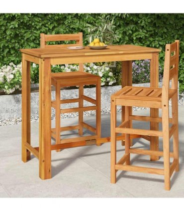 vidaXL Garden Bar Table 120x60x105 cm Solid Wood Acacia