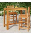 vidaXL Garden Bar Table 120x60x105 cm Solid Wood Acacia