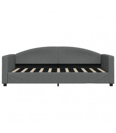 vidaXL Daybed with Mattress Blue Dark Grey 90x190 cm Fabric