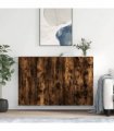 vidaXL Wall Mounted Cabinets 2 pcs Smoked Oak Engineered Wood