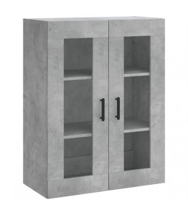 vidaXL Wall Mounted Cabinets 2 pcs Concrete Grey Engineered Wood
