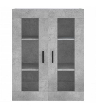vidaXL Wall Mounted Cabinets 2 pcs Concrete Grey Engineered Wood