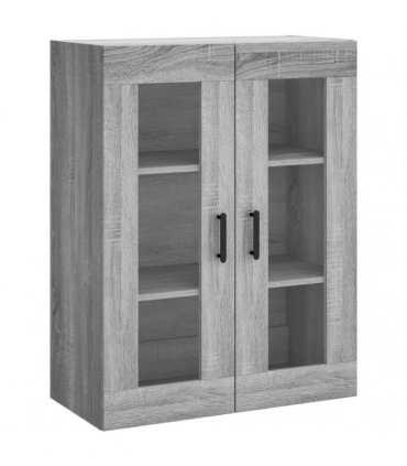 vidaXL Wall Mounted Cabinets 2 pcs Grey Sonoma Engineered Wood