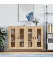 vidaXL Wall Mounted Cabinets 2 pcs Sonoma Oak Engineered Wood