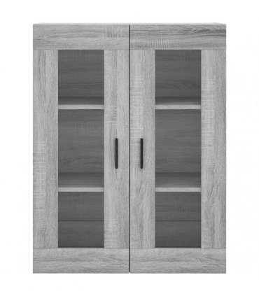 vidaXL Wall Mounted Cabinets 2 pcs Grey Sonoma Engineered Wood