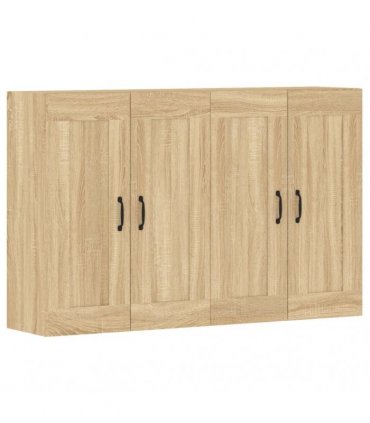 vidaXL Wall Mounted Cabinets 2 pcs Sonoma Oak Engineered Wood