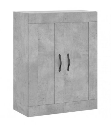 vidaXL Wall Mounted Cabinets 2 pcs Concrete Grey Engineered Wood