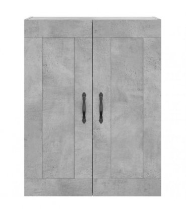vidaXL Wall Mounted Cabinets 2 pcs Concrete Grey Engineered Wood