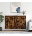 vidaXL Wall Mounted Cabinets 2 pcs Smoked Oak Engineered Wood