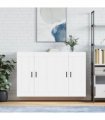vidaXL Wall Mounted Cabinets 2 pcs White Engineered Wood