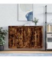 vidaXL Wall Mounted Cabinets 2 pcs Smoked Oak Engineered Wood
