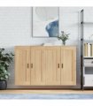 vidaXL Wall Mounted Cabinets 2 pcs Sonoma Oak Engineered Wood