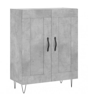 vidaXL Highboard Concrete Grey 69,5x34x180 cm Engineered Wood
