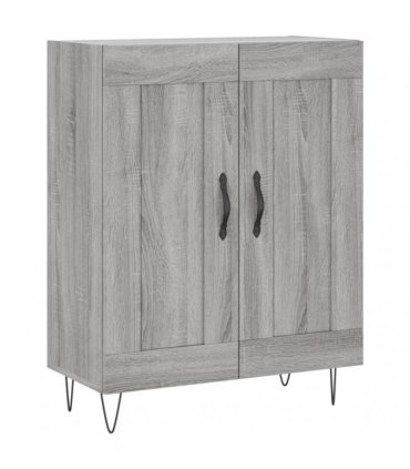 vidaXL Highboard Grey Sonoma 69,5x34x180 cm Engineered Wood