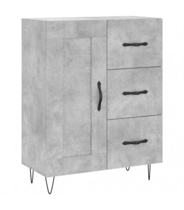 vidaXL Highboard Concrete Grey 69,5x34x180 cm Engineered Wood