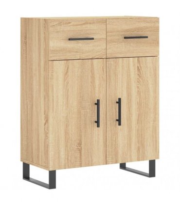 vidaXL Highboard Sonoma Oak 69,5x34x180 cm Engineered Wood
