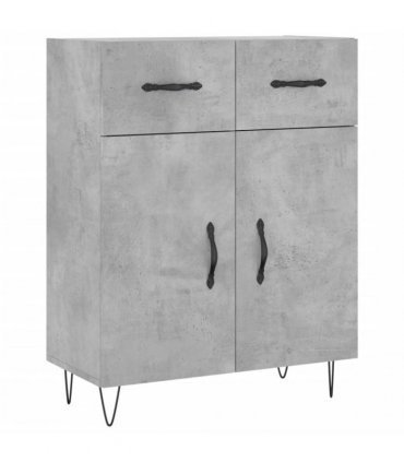 vidaXL Highboard Concrete Grey 69,5x34x180 cm Engineered Wood