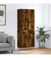 vidaXL Highboard Smoked Oak 69,5x34x180 cm Engineered Wood