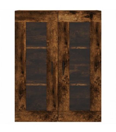 vidaXL Highboard Smoked Oak 69,5x34x180 cm Engineered Wood