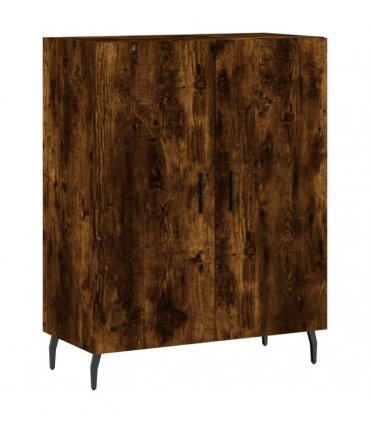 vidaXL Highboard Smoked Oak 69,5x34x180 cm Engineered Wood