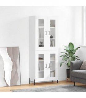 vidaXL Highboard White 69,5x34x180 cm Engineered Wood