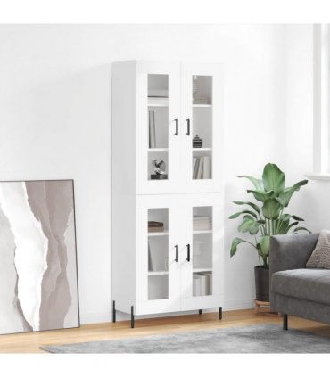 vidaXL Highboard White 69,5x34x180 cm Engineered Wood