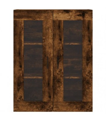 vidaXL Highboard Smoked Oak 69,5x34x180 cm Engineered Wood