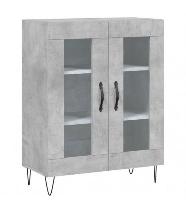 vidaXL Highboard Concrete Grey 69,5x34x180 cm Engineered Wood