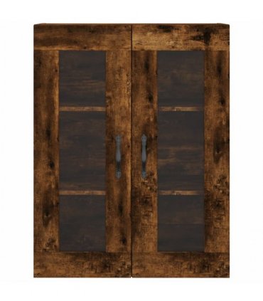 vidaXL Highboard Smoked Oak 69,5x34x180 cm Engineered Wood