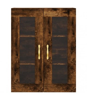 vidaXL Highboard Smoked Oak 69,5x34x180 cm Engineered Wood