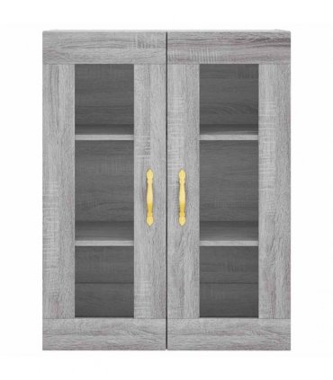 vidaXL Highboard Grey Sonoma 69,5x34x180 cm Engineered Wood