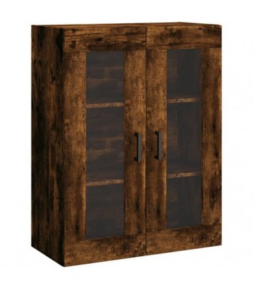 vidaXL Highboard Smoked Oak 69,5x34x180 cm Engineered Wood