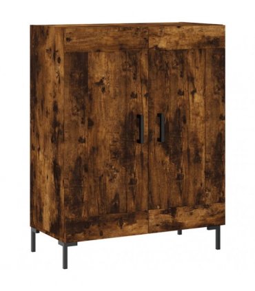 vidaXL Highboard Smoked Oak 69,5x34x180 cm Engineered Wood