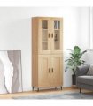 vidaXL Highboard Sonoma Oak 69,5x34x180 cm Engineered Wood