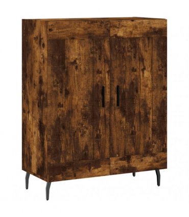 vidaXL Highboard Smoked Oak 69,5x34x180 cm Engineered Wood