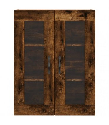 vidaXL Highboard Smoked Oak 69,5x34x180 cm Engineered Wood