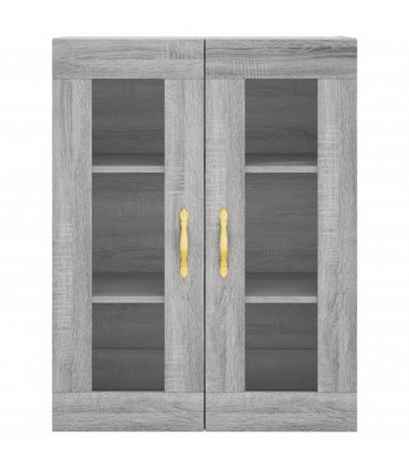 vidaXL Highboard Grey Sonoma 69,5x34x180 cm Engineered Wood