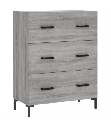 vidaXL Highboard Grey Sonoma 69,5x34x180 cm Engineered Wood