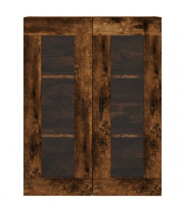vidaXL Highboard Smoked Oak 69,5x34x180 cm Engineered Wood