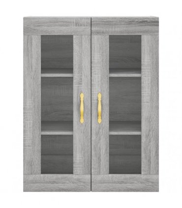 vidaXL Highboard Grey Sonoma 69,5x34x180 cm Engineered Wood
