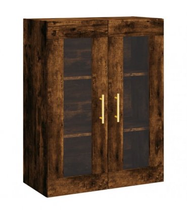 vidaXL Highboard Smoked Oak 69,5x34x180 cm Engineered Wood