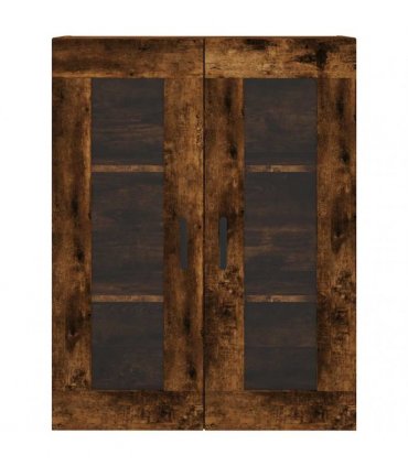 vidaXL Highboard Smoked Oak 69,5x34x180 cm Engineered Wood