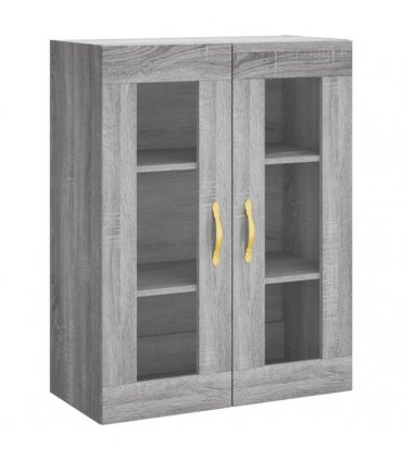 vidaXL Highboard Grey Sonoma 69,5x34x180 cm Engineered Wood