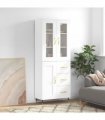 vidaXL Highboard White 69,5x34x180 cm Engineered Wood